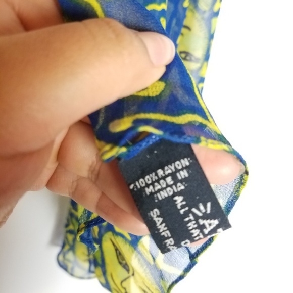 ATG Unic and rare 100%rayon sun scarf - Picture 4 of 6